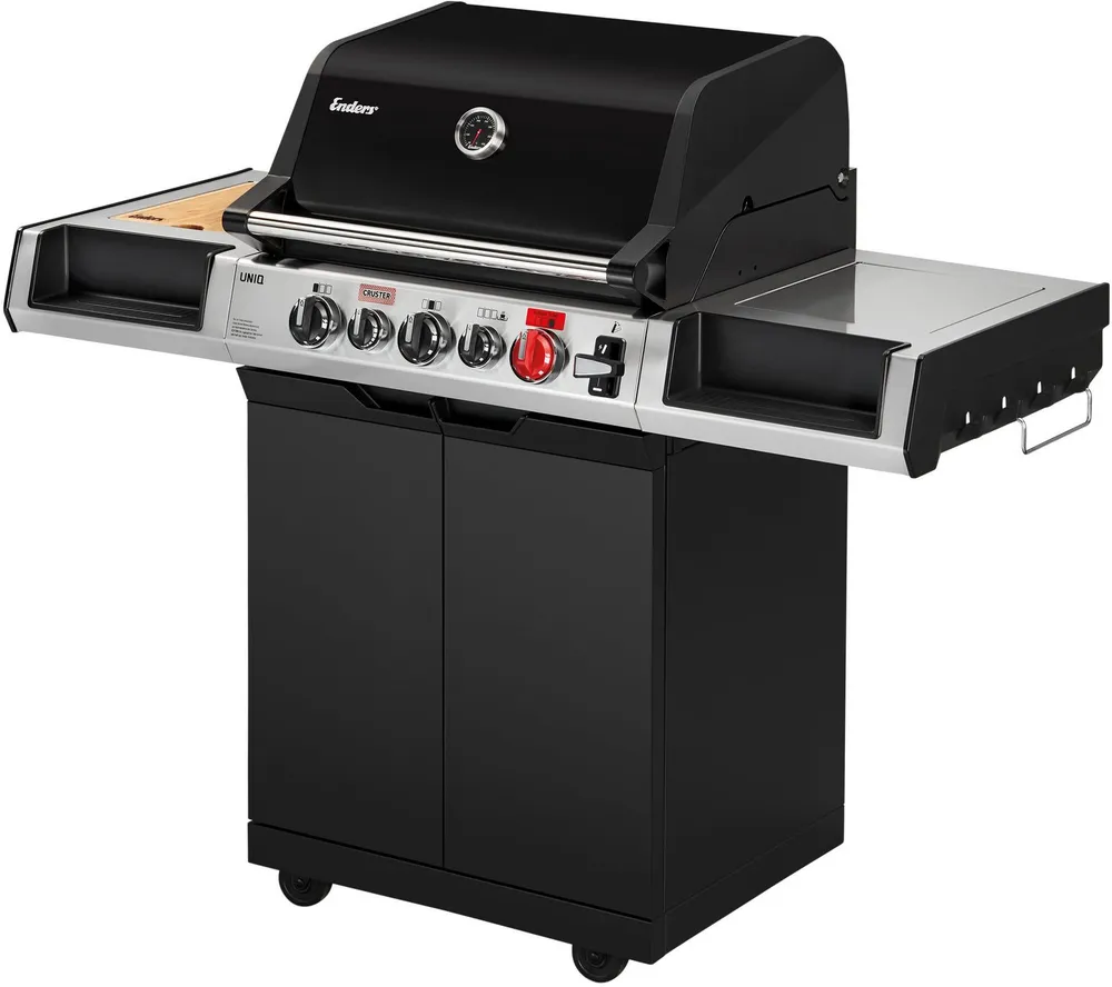 Enders® Gasgrill UNIQ 3 IK CRUSTER, Keramikbrenner sorgt für 800°C Infrarot-Oberhitze im Grill