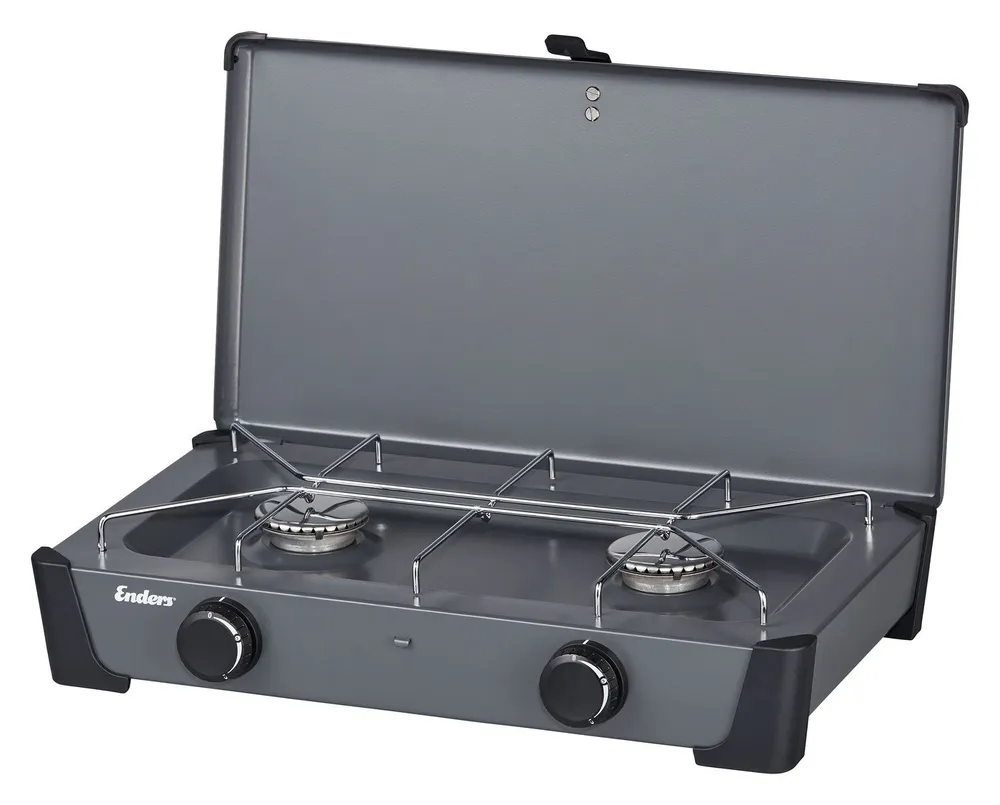 Enders® Gaskocher Bondy 2, Campingkocher mit 2 leistungsstarken Brennern