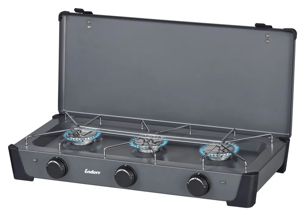Enders® Gaskocher Bondy 3 Z, Campingkocher mit 3 leistungsstarken Brennern