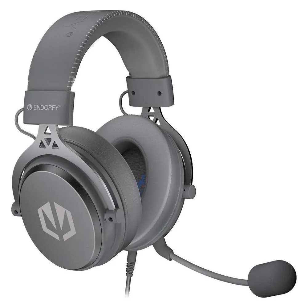 Endorfy VIRO Plus USB Headset kabelgebunden Virtual Surround Over Ear grau