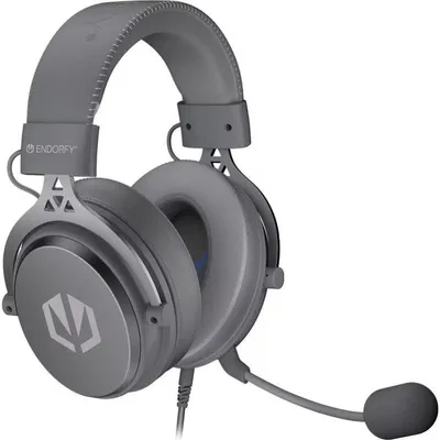 Endorfy VIRO Plus USB Headset kabelgebunden Virtual Surround Over Ear grau