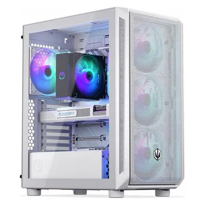 Gehäuse Endorfy ARX 500 ARGB White Midi Tower ATX Gehäuseglas