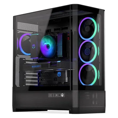 PC-Gehäuse ENDORFY Aquarius 8000 Corona E-ATX Schwarz RGB