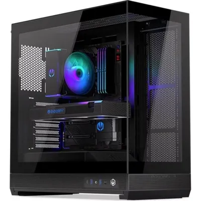 PC-Gehäuse Endorfy Fishtank 6000 Flex Midi Tower Schwarz Gehärtetes Glas ARGB
