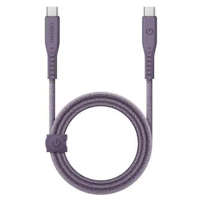 Energea kabel Flow USB-C - USB-C 1.5m fioletowy/purple 240W 5A PD Fast Charge