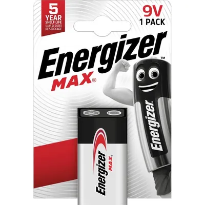 Energizer Max Alkaline Batterie 6LR61/6LF22 9V