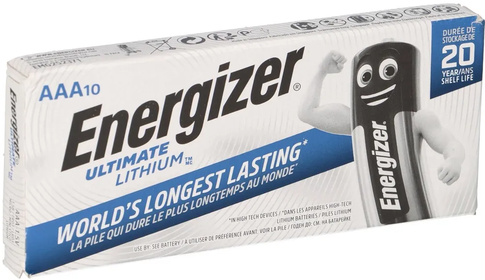 Energizer 10x Energizer Ultimate Batterie Lithium LR03 1.5V AAA Batterie