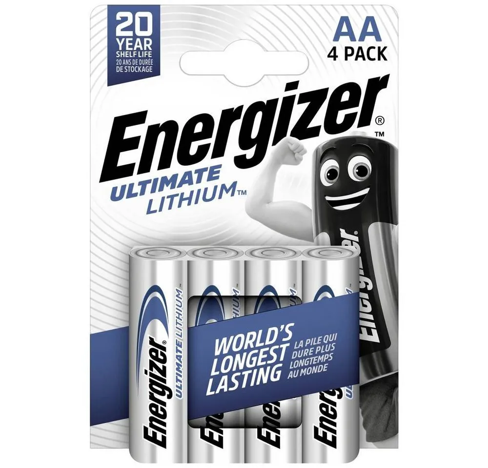 Energizer Mignon-Lithium-Batterie Ultimate, 4er E301535301 Batterie