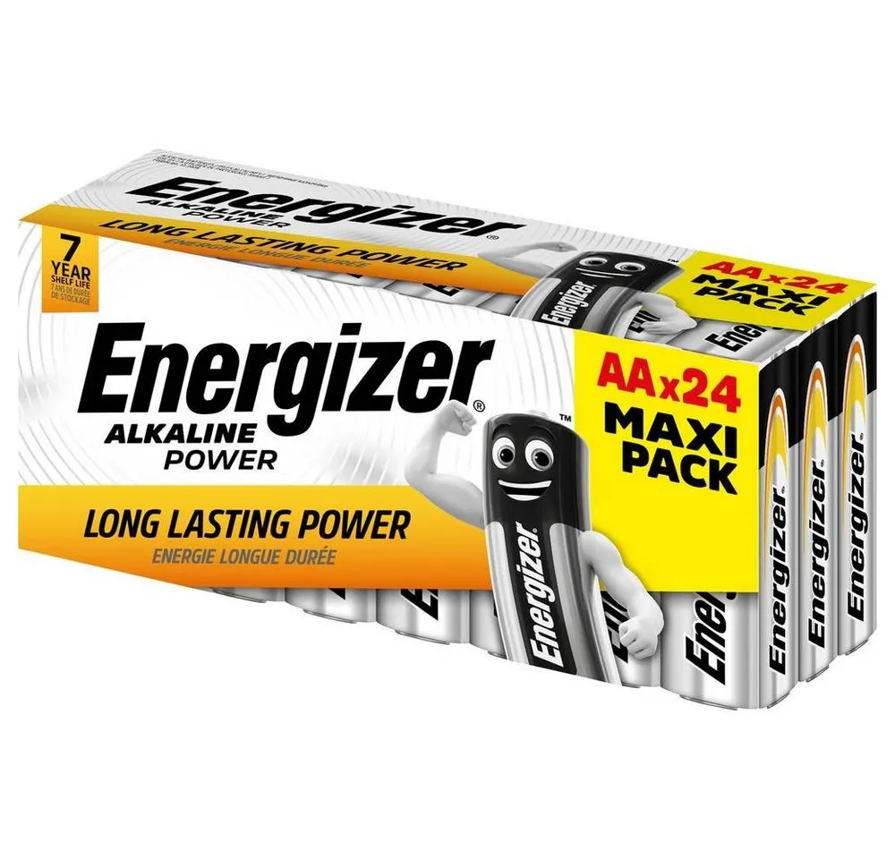 Energizer Power Alkaline Mignon-Batterien, 24er-Set E303271600 Batterie