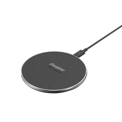 Ladegerät Energizer WCP107 Qi 15W Schwarz Kompakt USB Smartphone Kopfhörer