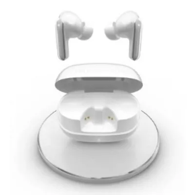 Energy Sistem Serenity ANC Ultra kabellose Bluetooth Kopfhörer mit Geräuschunterdrückung, Mikrofon und kabellosem Laden, weiß