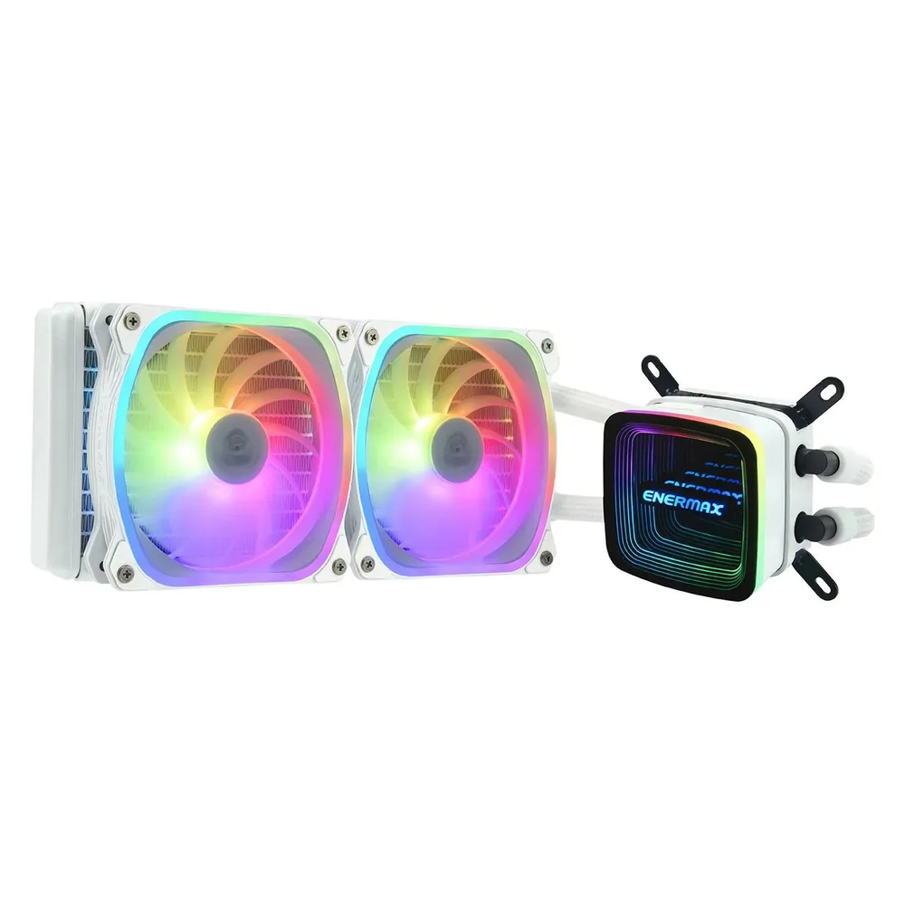 Flüssigkeitskühlung Enermax AQUAFUSION ADV ARGB 240mm 2 Lüfter Weiß