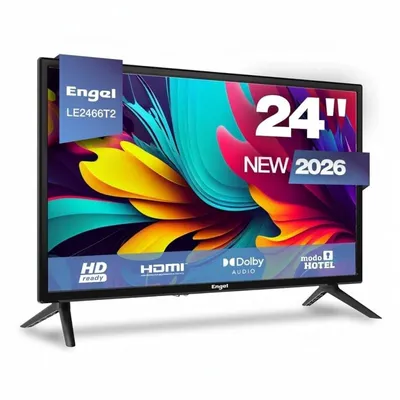 TV Engel LED LE2466T2 24" HD Ready 60Hz Dolby Audio Triple Tuner