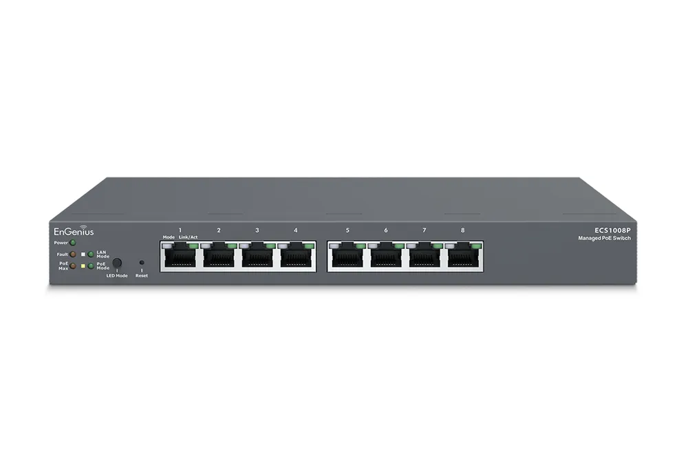 EnGenius ECS1008P 8-Port Gigabit PoE Switch