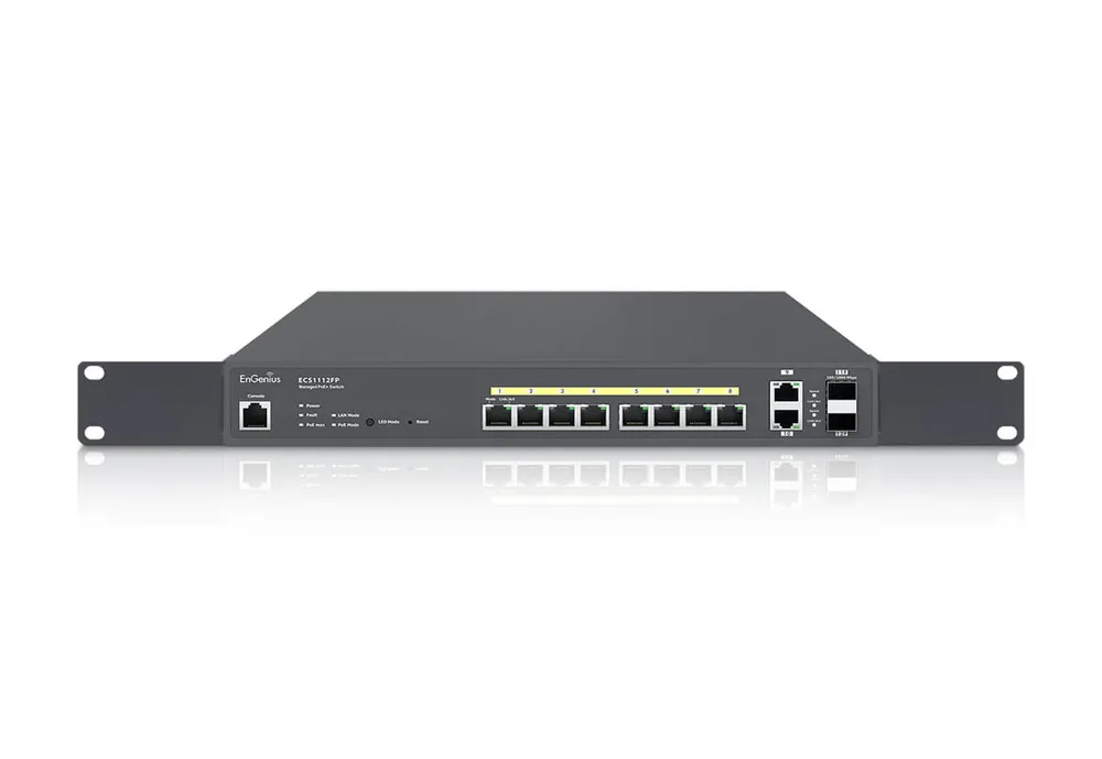 EnGenius Cloud ECS1112FP Switch 8 Gigabit-Ports + 2 SFP+