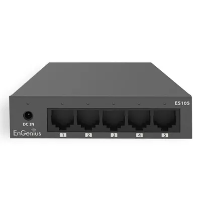 Netzwerk Switch EnGenius ES105 5x Gigabit Ethernet Wandmontage Lüfterlos