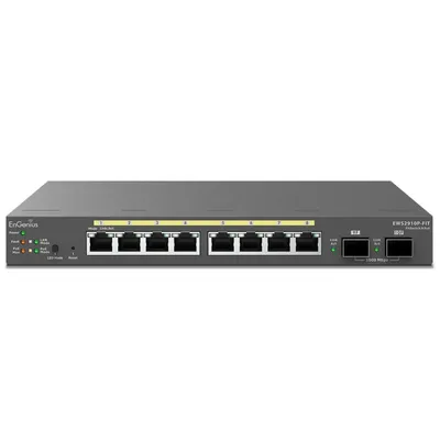 EnGenius Fit EWS2910P-FIT Verwalteter L2+-Switch 8 Gigabit-Ports 2 SFP