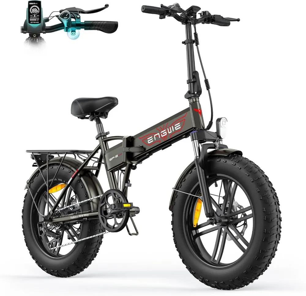 ENGWE E-Bike Klapprad EP-2 PRO Boost 20 zoll Klapprad Mountainbike, 48V/13Ah Akku,7 Gang, Heckmotor, 624 Wh