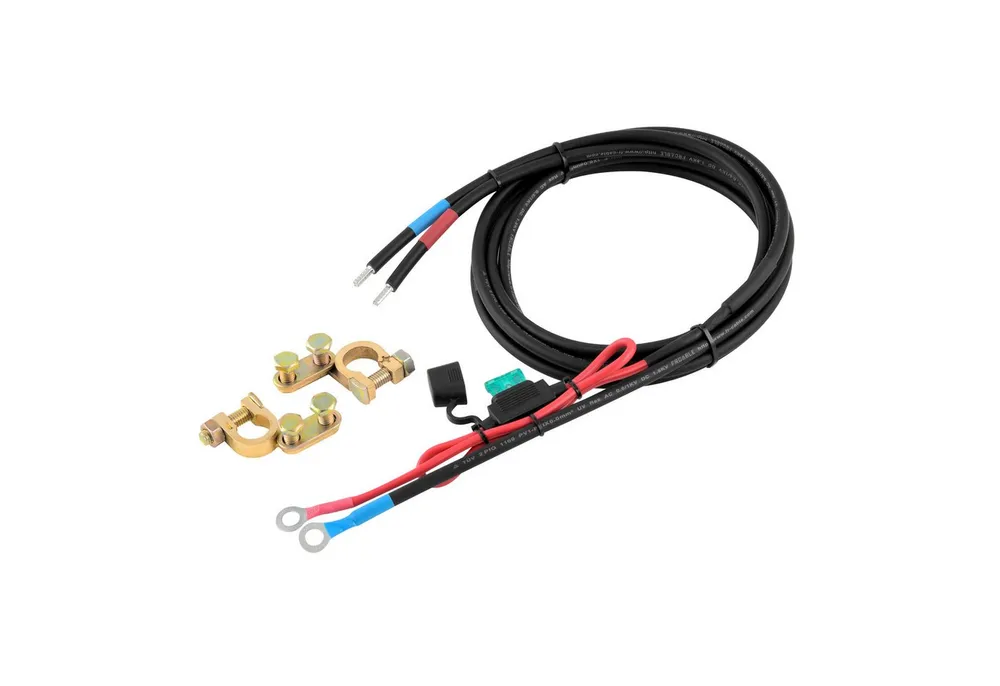 enjoy solar Profi-Batteriekabel 1m/3m 6mm², mit 10A/15A/25A/30A Sicherung Batteriekabel, mit M8 Ringösen, Batterie zu Laderegler