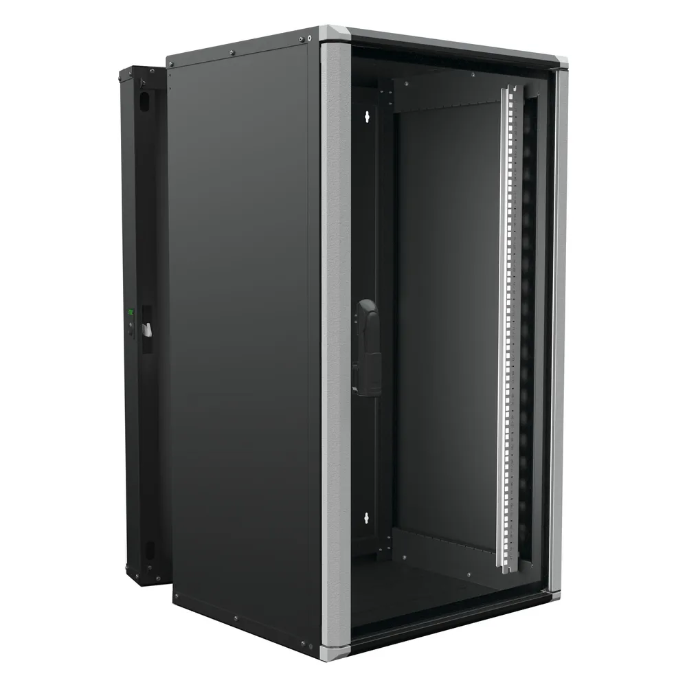 Enoc Wandschrank 21HE 3tlg. sw 19"600x600x1067mm Wr2 21-66-S