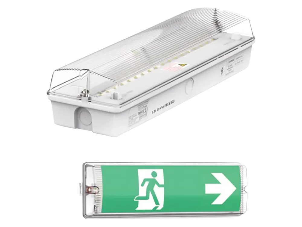 ENOVALITE LED-Fluchtwegeleuchte inkl. 8 h Notstromakku