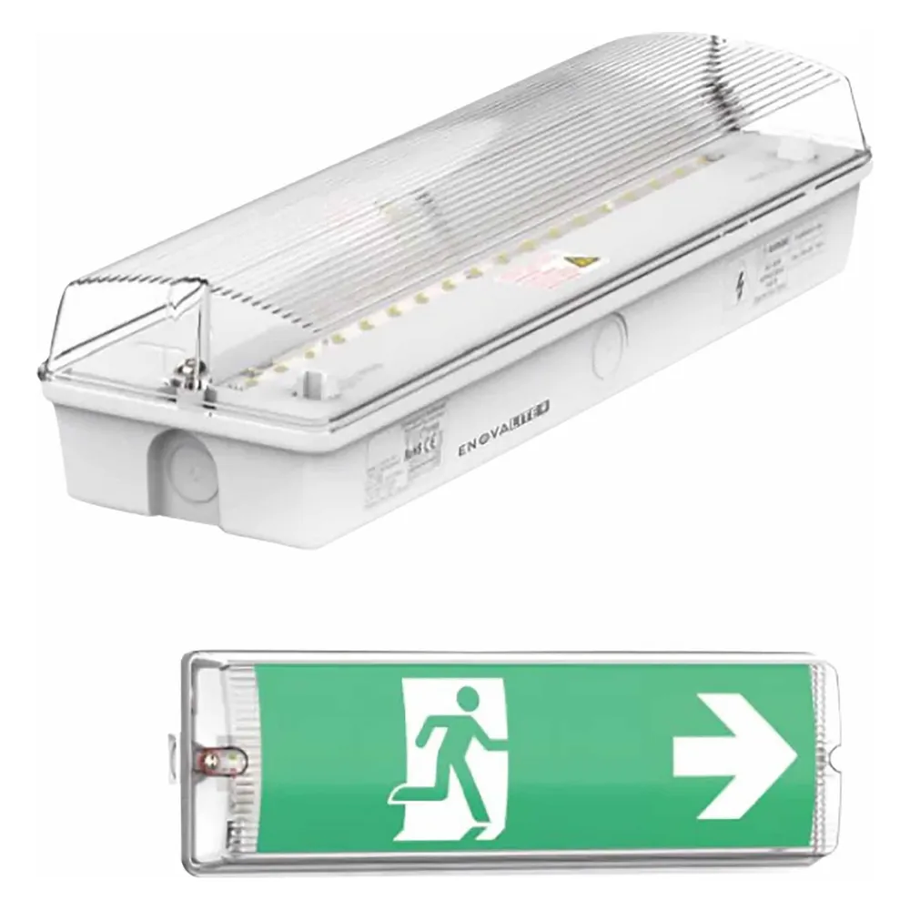 ENOVALITE LED-Fluchtwegeleuchte inkl. 8 h Notstromakku