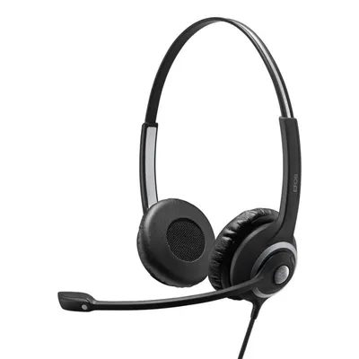 Epos IMPACT SC 268 kabelgebundene USB Headsets mit Geräuschunterdrückung für Büro, schwarz und silber