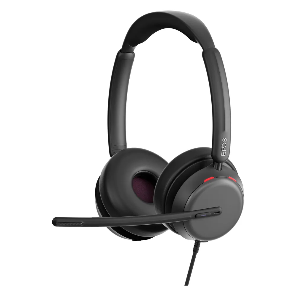 Auriculares Epos IMPACT 860T ANC con cable USB-C Cancelación de Ruido para oficina negros