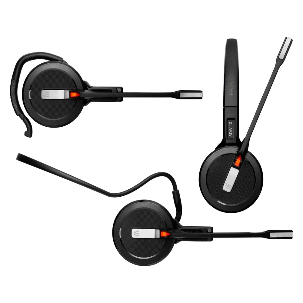 Auriculares EPOS IMPACT 5000 Go Inalámbricos DECT Cancelación de Ruido Oficina Negro