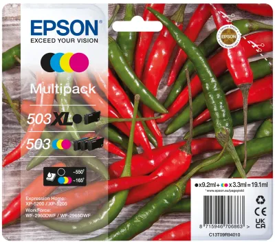 503 XL Chillies Multipack 4-colours Black + CMY Druckerpatrone