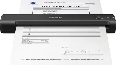 Epson WorkForce ES-50 Einzelblatt-Scanner, Schwarz, 600 x 600