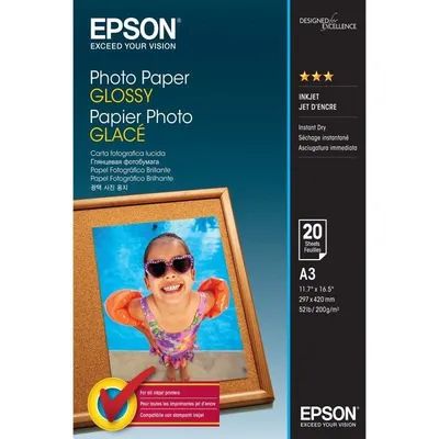 Fotopapier Glossy Epson A3 200 g/m² 20 Blätter