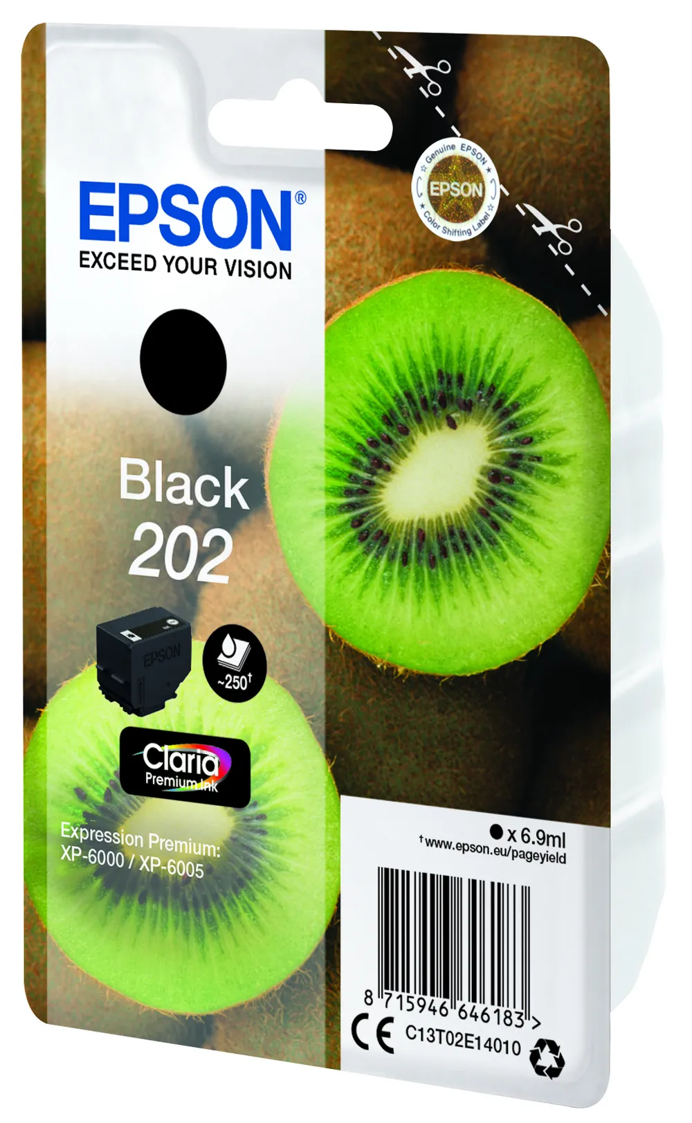 C13T02E14010 Kiwi schwarz Druckerpatrone
