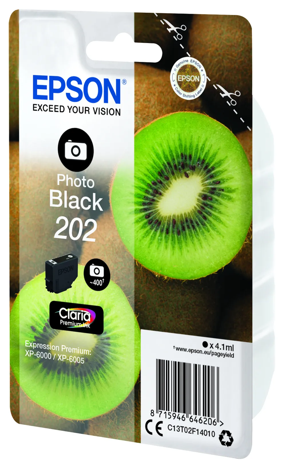 C13T02F14010 Kiwi Foto schwarz Druckerpatrone