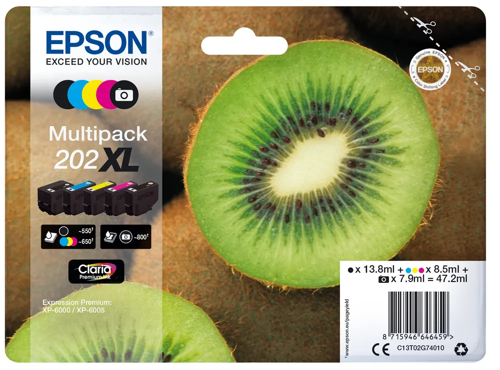 Epson 202XL Patronen Multipack