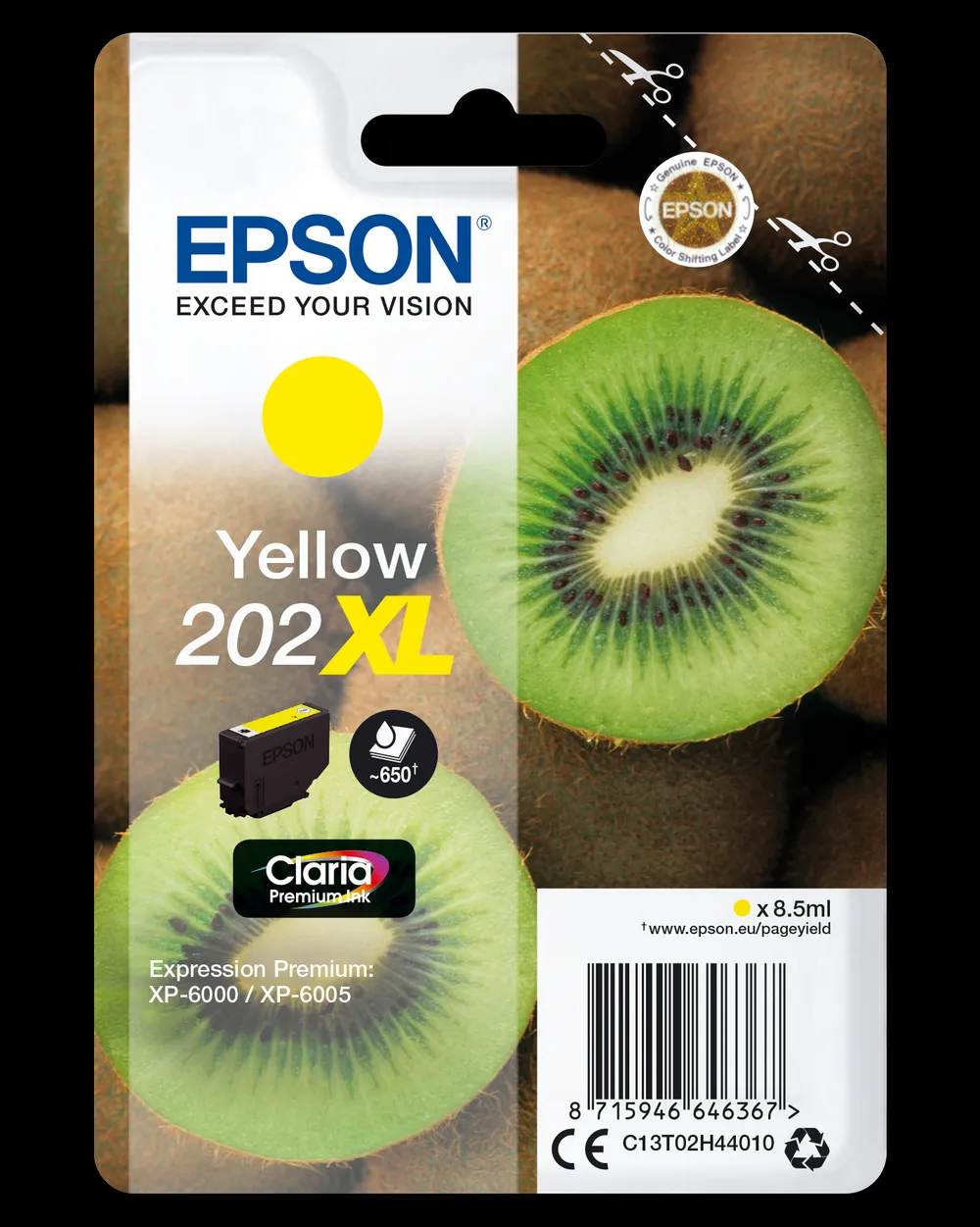 C13T02H44010 Kiwi gelb XL Druckerpatrone