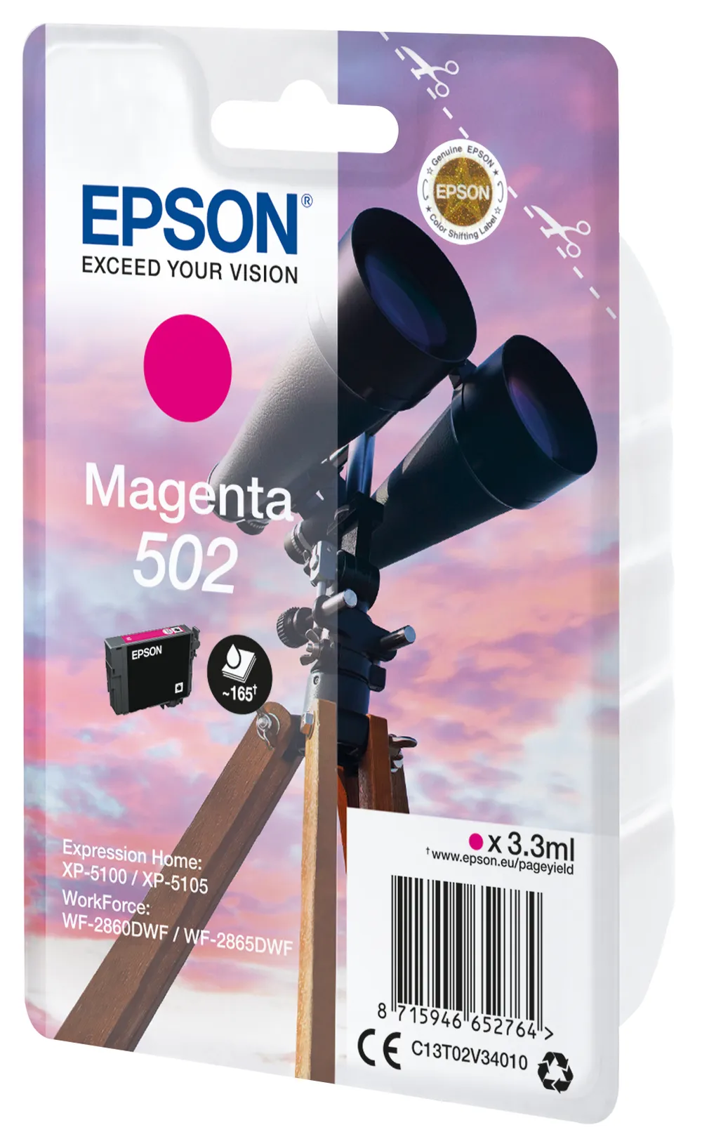 C13T02V34010 Fernglas magenta Druckerpatrone