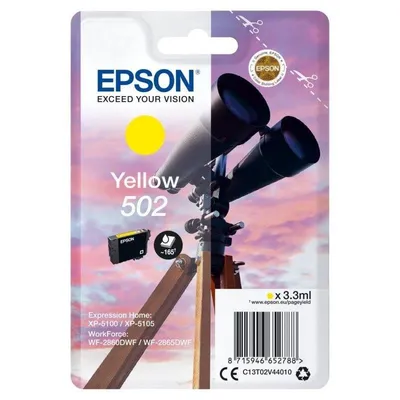 Gelbe Epson 502 Originaltinte
