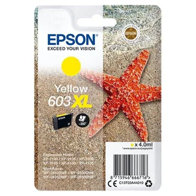 Gelbe Epson 603XL Originaltinte