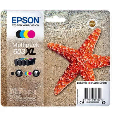 Epson C13T03A64020 Druckerpatrone 1 Stück(e) Original Hohe (XL-) Ausbeute Schwarz, Cyan, Magenta, Gelb