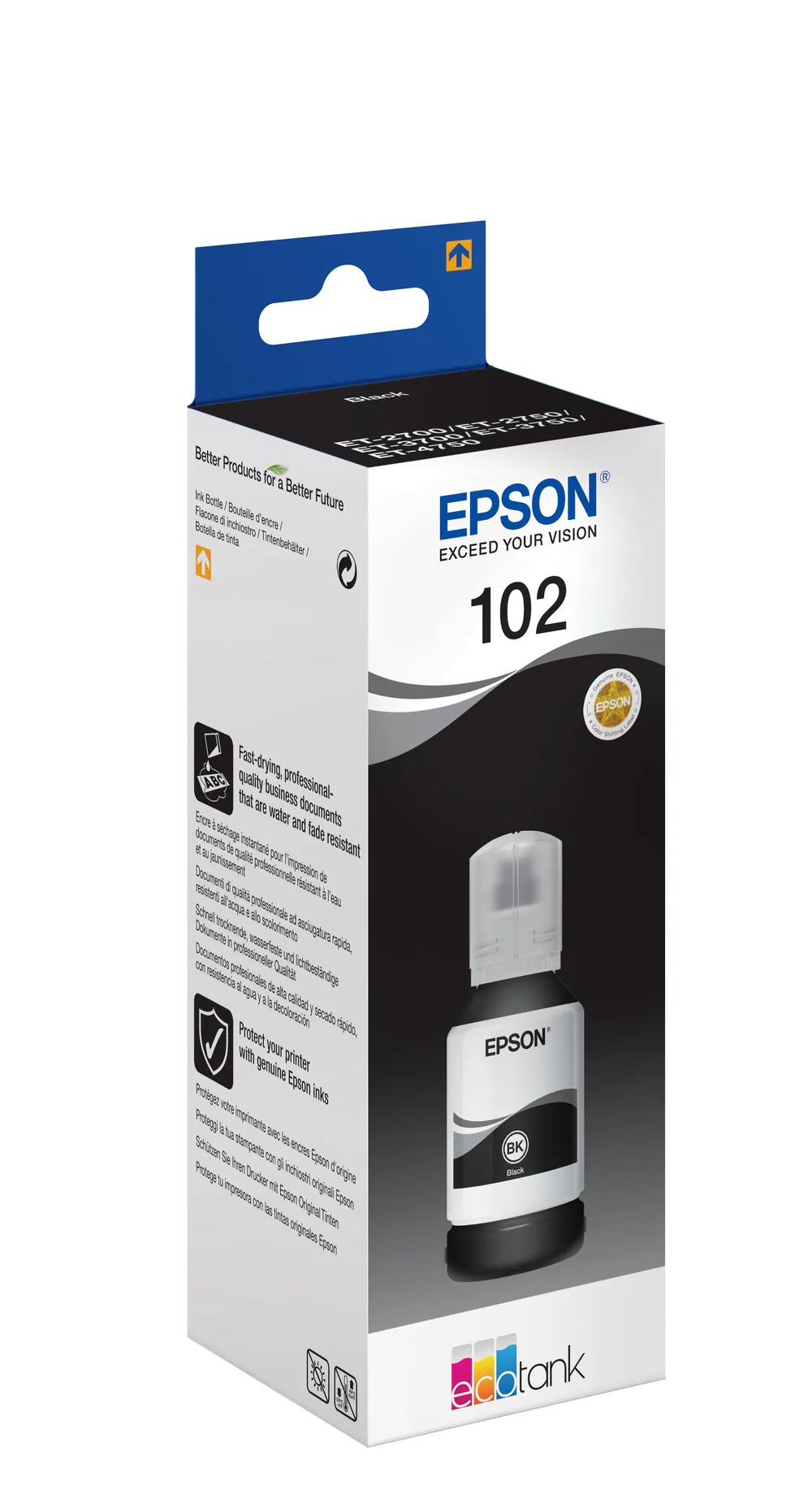 Epson 102 Tintenflasche Pigmentschwarz