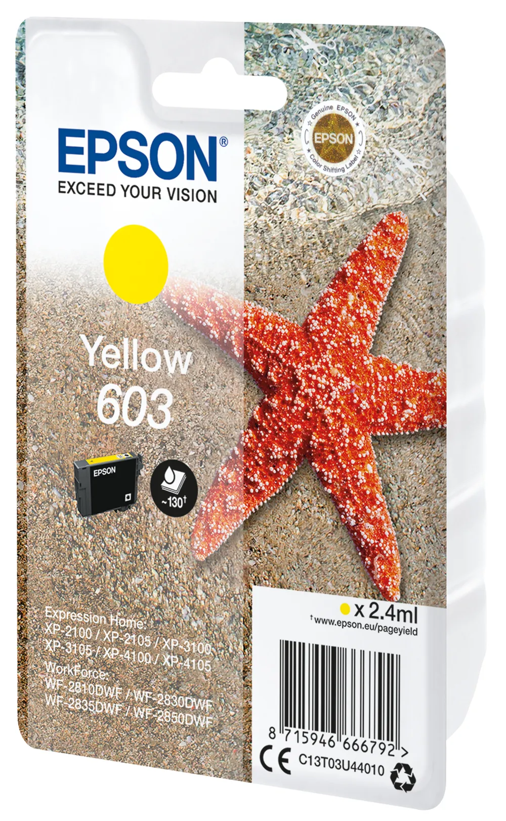 Epson C13T03U44020 Druckerpatrone 1 Stück(e) Original Standardertrag Gelb