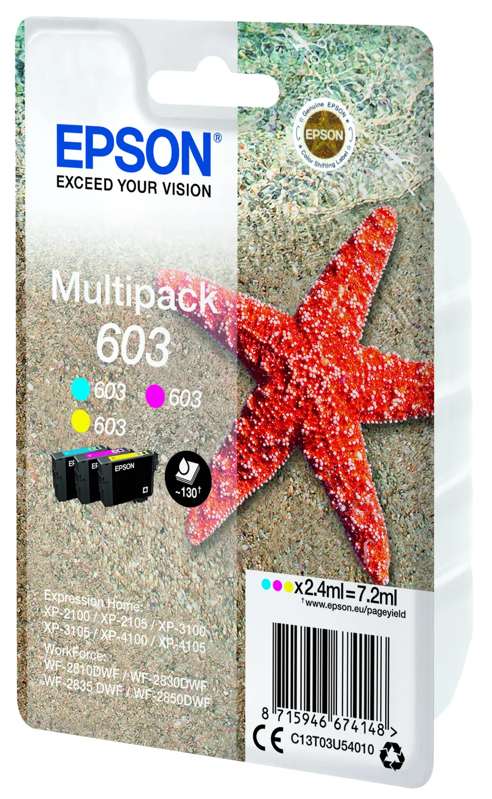 C13T03U54010 Seestern CYM MultiPack Druckerpatrone