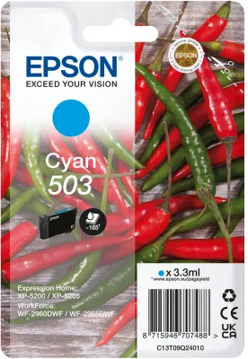 Tintenpatrone Epson 503 Cyan Standardausgabe Einzelpackung