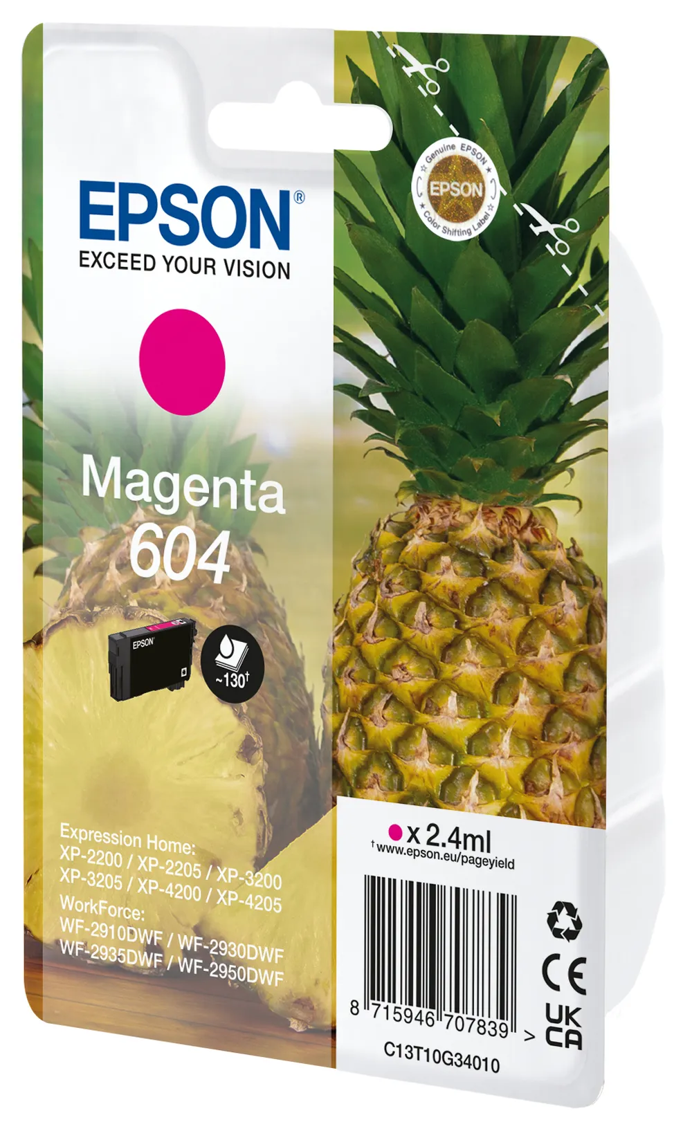 Tintenpatrone Epson 604 Magenta Standardleistung