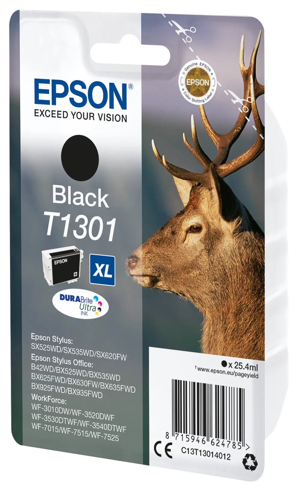 C13T13014012 Xl Hirsch schwarz Druckerpatrone