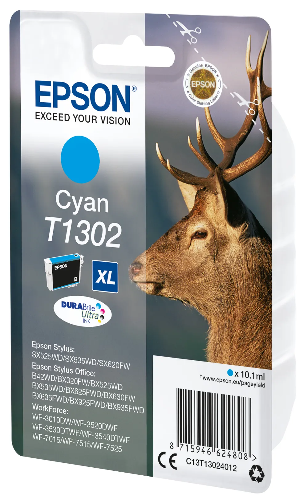 C13T13024012 XL Hirsch cyan Druckerpatrone