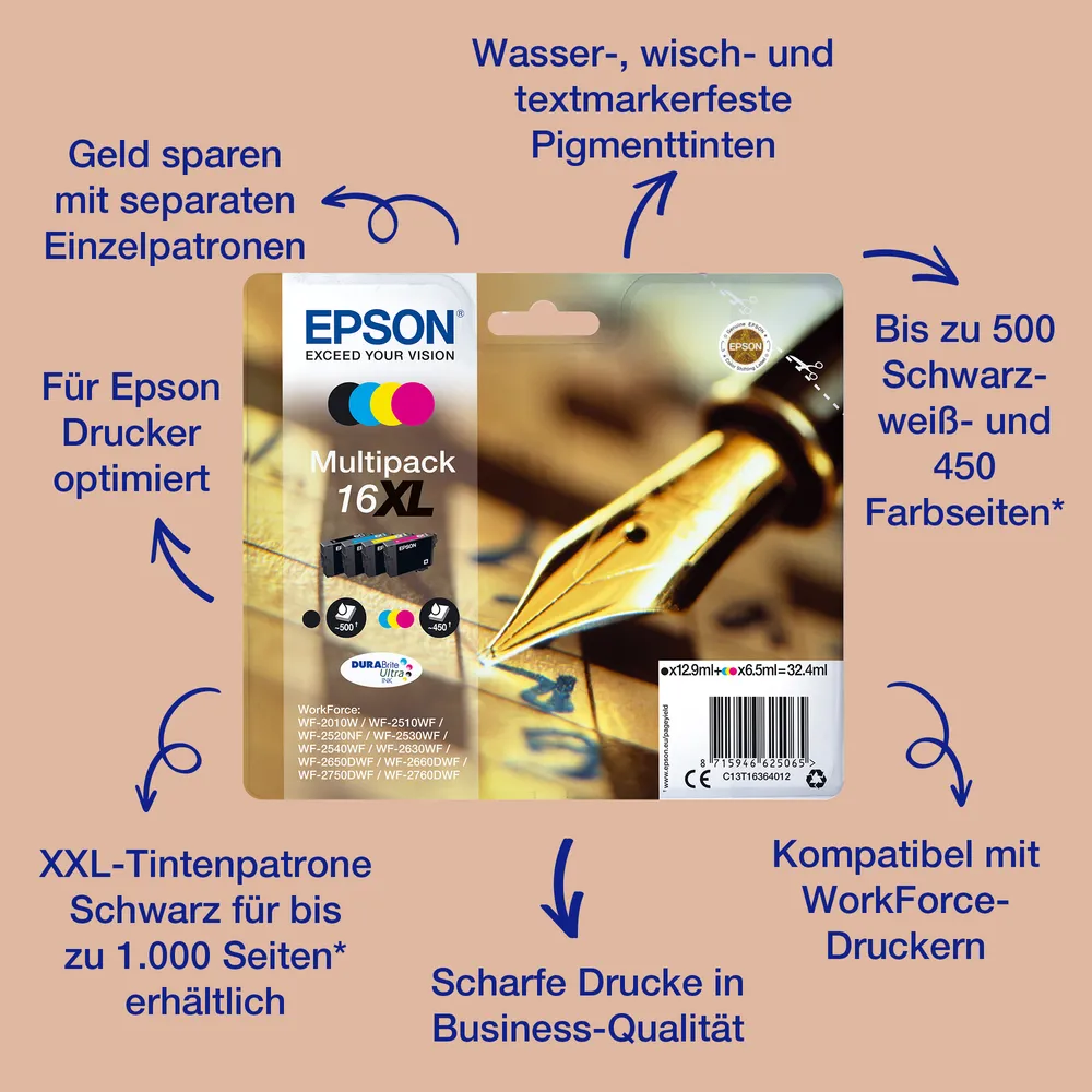 C13T16224012 Füller cyan Druckerpatrone