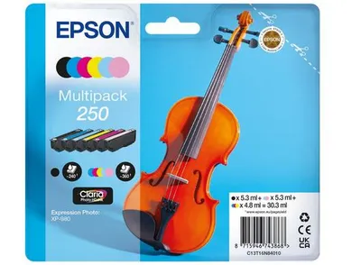 Tintenpatrone Epson 250 Violin Claria Photo HD Multipack 6 Stück