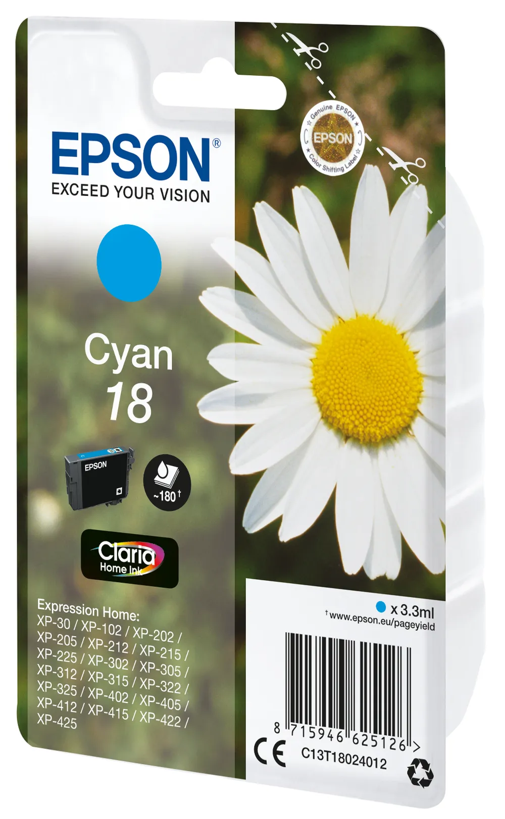 C13T18024012 Gänseblume cyan Druckerpatrone